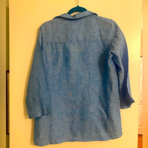 Sigrid Olsen linen top - size small - Picture 2 of 6